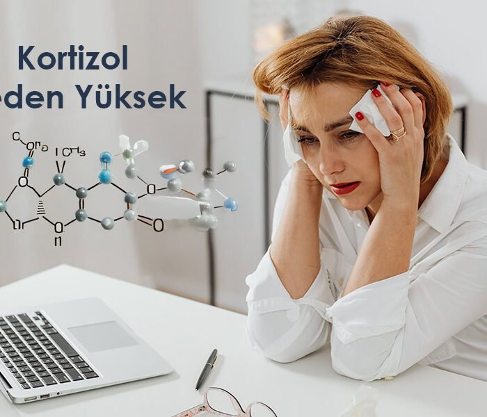 Kortizol neden yüksek, stresli kadın