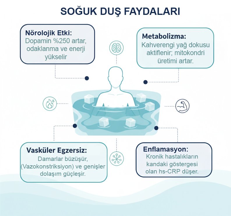 soğuk duş faydaları infografik