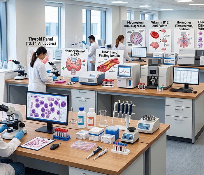 Standart Tahlillerde Gözden Kaçan 10 Kritik Değer laboratuar ortamında test ediliyor
